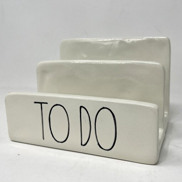Rae Dunn Artisan Collection by Magenta TO DO Ceramic Desk Mail Letter Holder - Picture 1 of 8